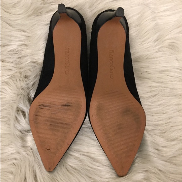 NEW never worn Franco Sarto black suede heels - Picture 6 of 6